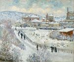 Клод Моне Вид Аржантёя в снегу 1875г